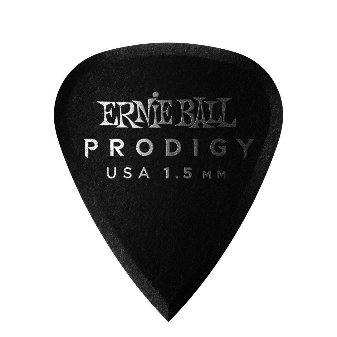 Ernie Ball 1.5mm Black Standard Prodigy Picks 6-Pack