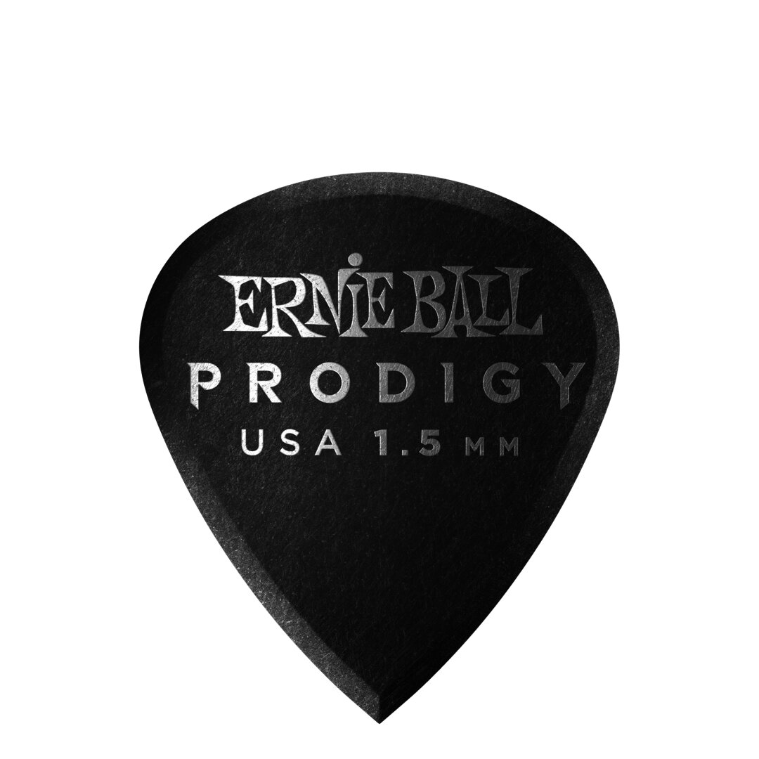Ernie Ball 1.5mm Black Mini Prodigy Picks 6-Pack