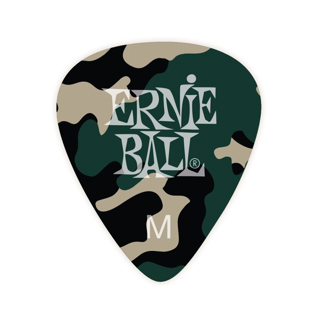 Ernie Ball Camouflage Cellulose Medium bag of 12