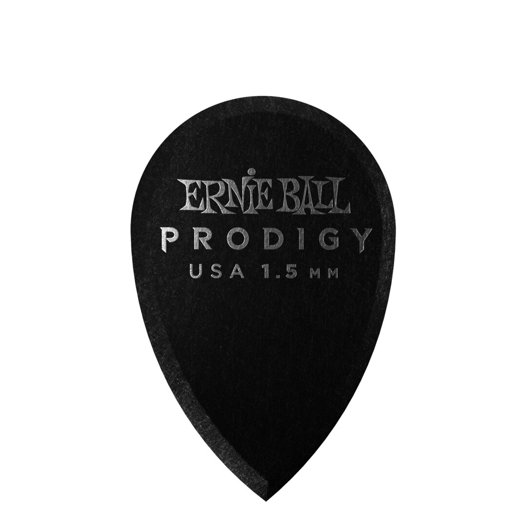 Ernie Ball Ernie Ball 1.5mm Black Teardrop Prodigy Picks 6-pack