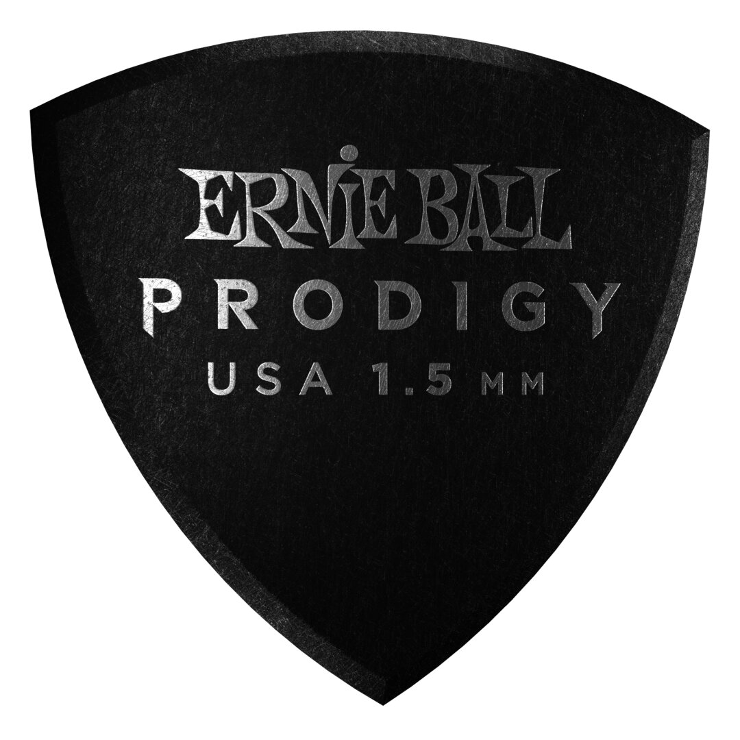 Ernie Ball Ernie Ball 1.5mm Black Large Shield Prodigy Picks 6-pack