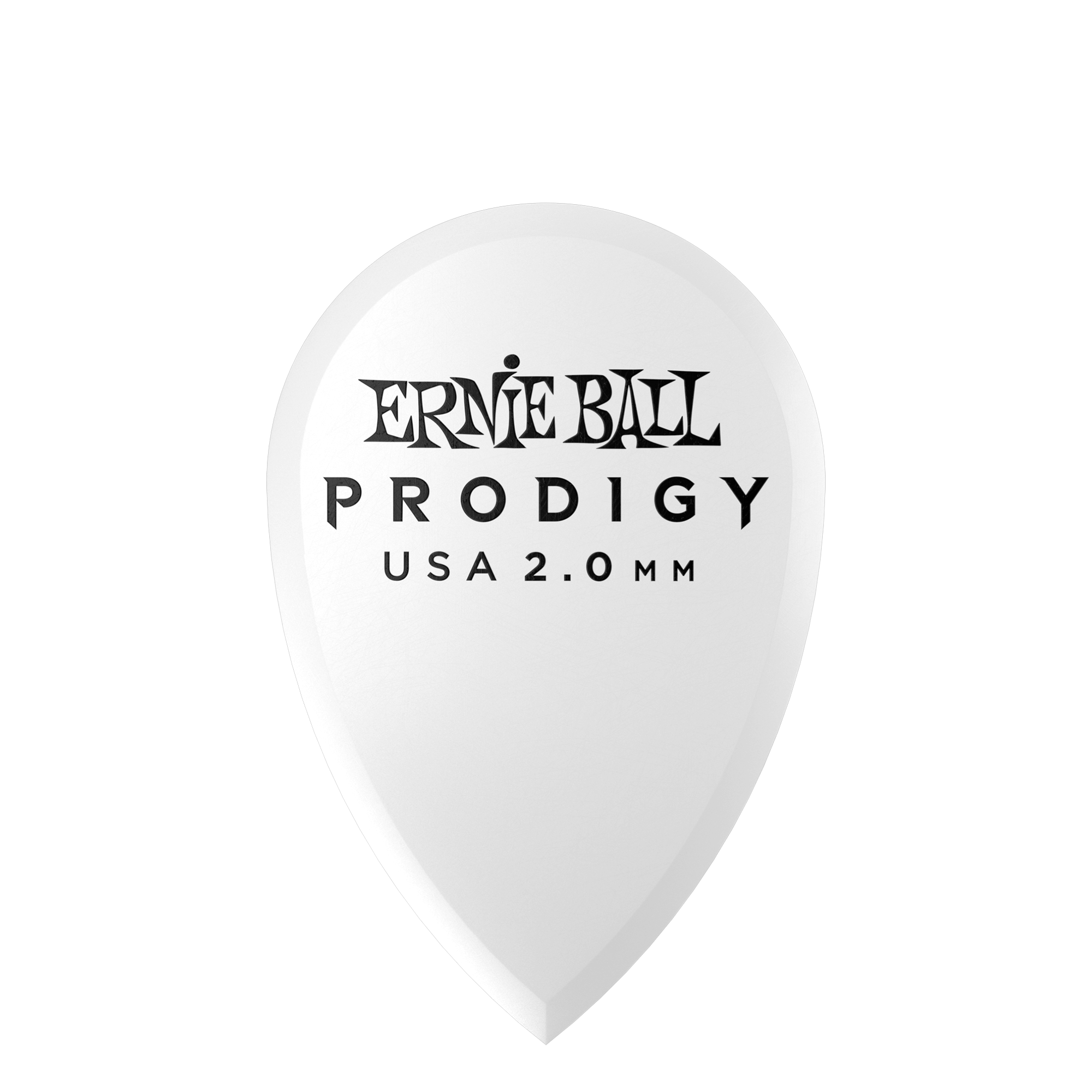 Ernie Ball Ernie Ball 2.0mm White Teardrop Prodigy Picks 6-pack