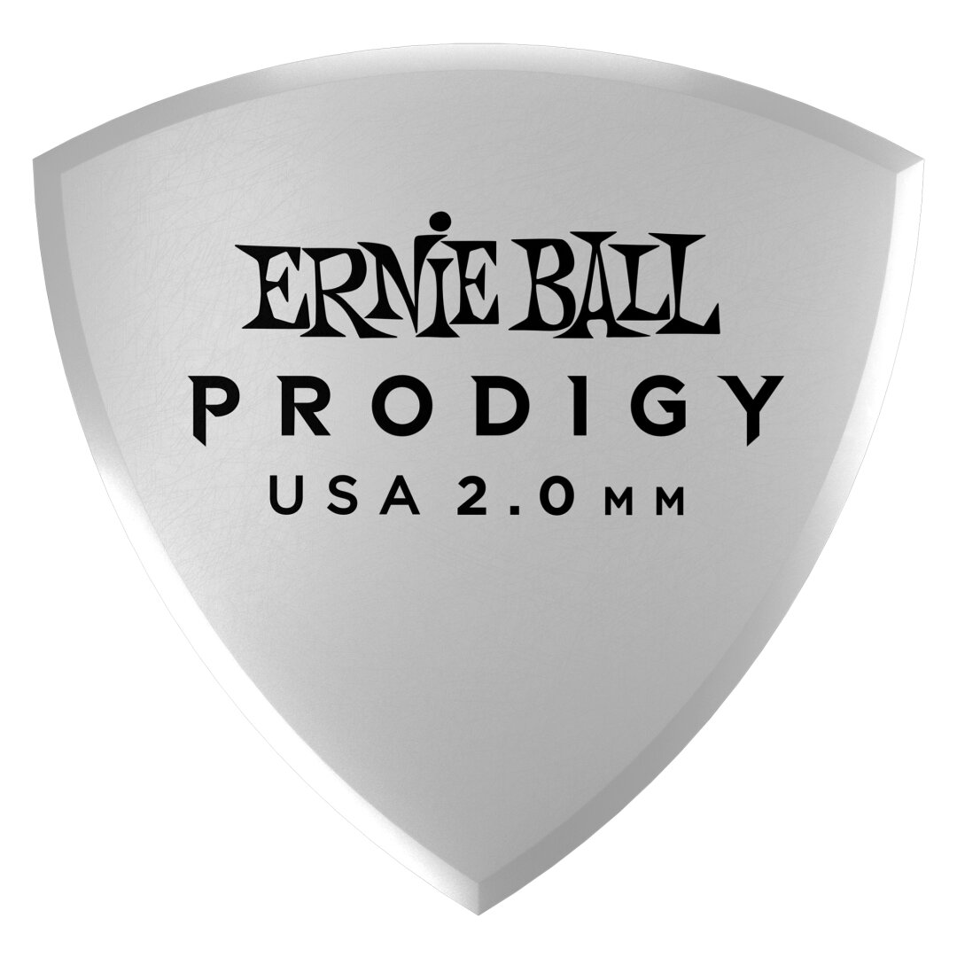 Ernie Ball Ernie Ball 2.0mm White Large Shield Prodigy Picks 6-pack