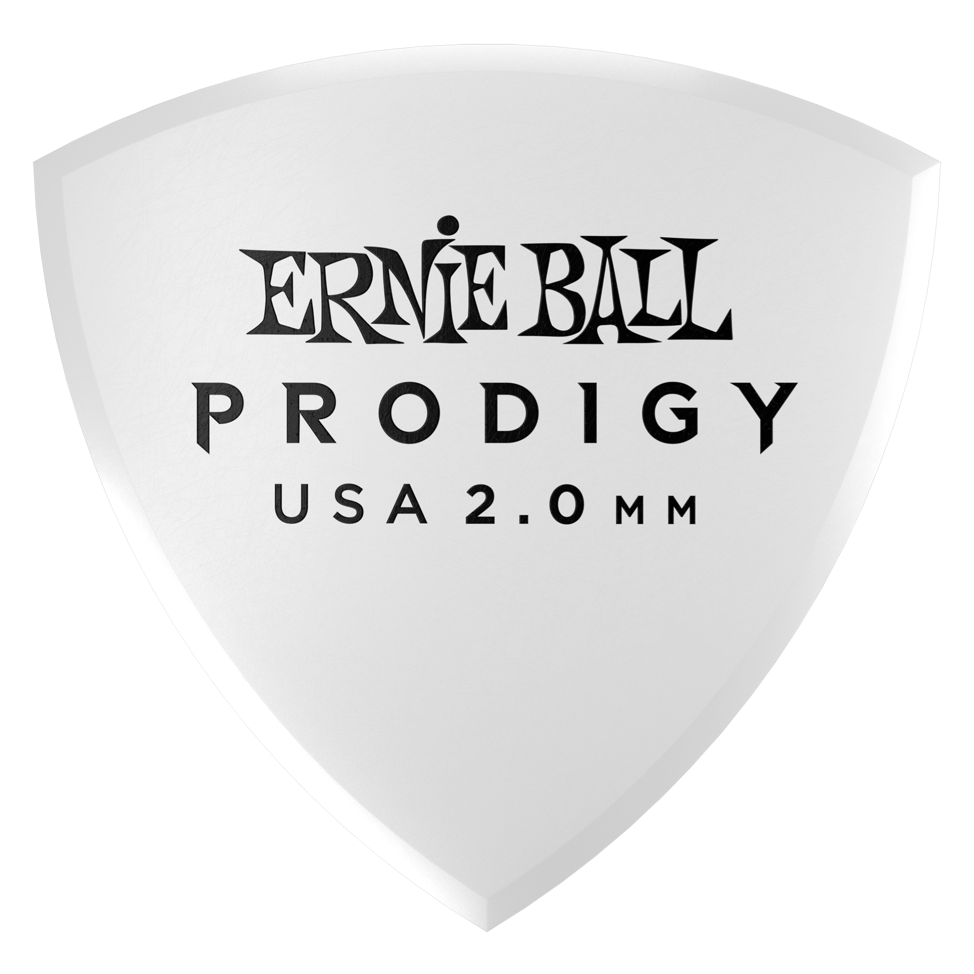 Ernie Ball Ernie Ball 2.0mm White Large Shield Prodigy Picks 6-pack