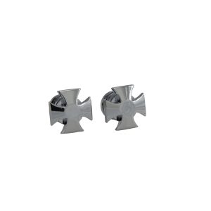 GROVER ARTIST STRAP BUTTON IRON CROSS CHROME